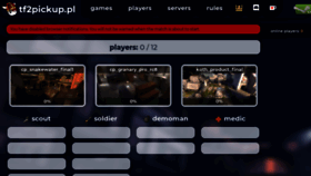 What Tf2pickup.pl website looked like in 2022 (2 years ago)