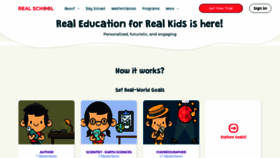 What Therealschool.in website looked like in 2022 (2 years ago)