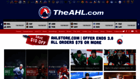 What Theahl.com website looked like in 2022 (2 years ago)