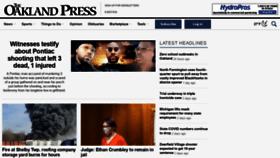 What Theoaklandpress.com website looked like in 2022 (2 years ago)