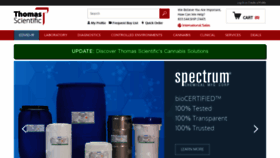 What Thomassci.com website looked like in 2022 (2 years ago)