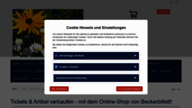 What Ticketfritz.de website looked like in 2022 (2 years ago)