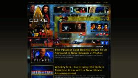 What Trekcore.com website looked like in 2022 (2 years ago)