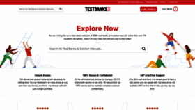 What Testbanks21.com website looked like in 2022 (2 years ago)