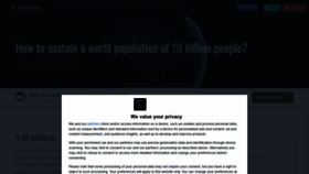 What Theworldcounts.com website looked like in 2022 (2 years ago)