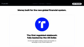 What Trueusd.com website looked like in 2022 (2 years ago)