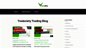 What Tradeciety.com website looked like in 2022 (2 years ago)
