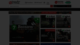 What Tredz.co.uk website looked like in 2022 (2 years ago)
