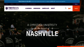 What Trevecca.edu website looked like in 2022 (2 years ago)