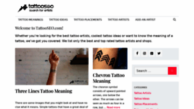 What Tattooseo.com website looked like in 2022 (2 years ago)