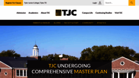 What Tjc.edu website looked like in 2022 (2 years ago)