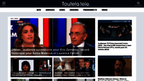 What Toutelatele.com website looked like in 2022 (2 years ago)