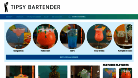 What Tipsybartender.com website looked like in 2022 (2 years ago)