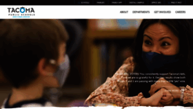 What Tacomaschools.org website looked like in 2022 (2 years ago)