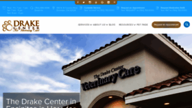 What Thedrakecenter.com website looked like in 2022 (3 years ago)