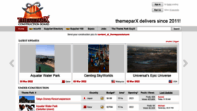 What Themeparx.com website looked like in 2022 (2 years ago)