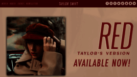 What Taylorswift.com website looked like in 2022 (2 years ago)