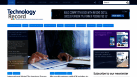 What Technologyrecord.com website looked like in 2022 (2 years ago)