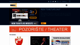 What Tickets.rs website looked like in 2022 (2 years ago)
