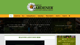 What Trianglegardener.com website looked like in 2022 (2 years ago)