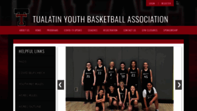 What Tualatinyouthbasketball.com website looked like in 2022 (2 years ago)