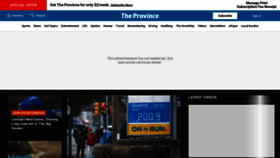 What Theprovince.com website looked like in 2022 (2 years ago)