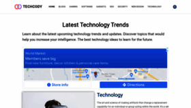 What Techcody.com website looked like in 2022 (2 years ago)
