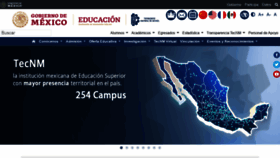 What Tecnm.mx website looked like in 2022 (2 years ago)