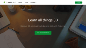 What Tinkerine.com website looked like in 2022 (3 years ago)