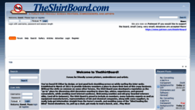What Theshirtboard.com website looked like in 2022 (2 years ago)