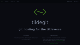 What Tildegit.org website looked like in 2022 (2 years ago)