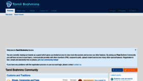 What Tamilbrahmins.com website looked like in 2022 (2 years ago)