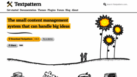 What Textpattern.com website looked like in 2022 (3 years ago)