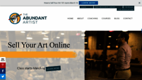 What Theabundantartist.com website looked like in 2022 (2 years ago)