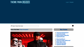What Themeparkinsider.com website looked like in 2022 (2 years ago)