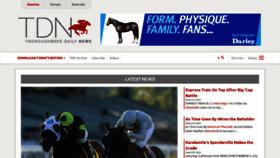 What Thoroughbreddailynews.com website looked like in 2022 (2 years ago)