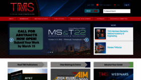 What Tms.org website looked like in 2022 (3 years ago)