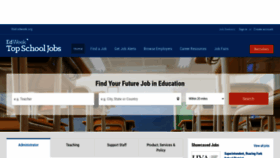 What Topschooljobs.org website looked like in 2022 (3 years ago)