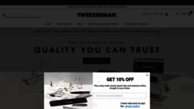 What Tweezerman.com website looked like in 2022 (2 years ago)