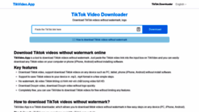 What Tikvideo.app website looked like in 2022 (2 years ago)