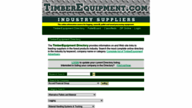 What Timberequipment.com website looked like in 2022 (2 years ago)