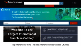 What Topfranchise.com website looked like in 2022 (2 years ago)