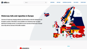 What Tolls.eu website looked like in 2022 (2 years ago)
