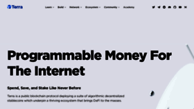 What Terra.money website looked like in 2022 (2 years ago)