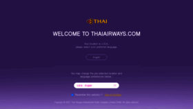 What Thaiairways.com website looked like in 2022 (2 years ago)