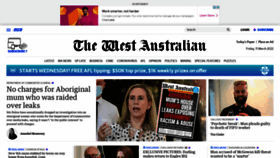 What Thewest.com.au website looked like in 2022 (2 years ago)