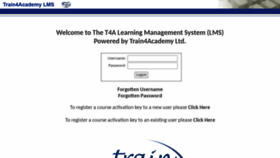 What T4lms.co.uk website looked like in 2022 (3 years ago)