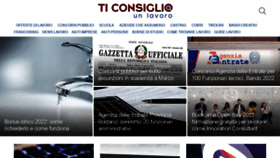 What Ticonsiglio.com website looked like in 2022 (2 years ago)