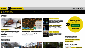 What Thecanary.co website looked like in 2022 (2 years ago)