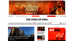 What Toi.in website looked like in 2022 (2 years ago)